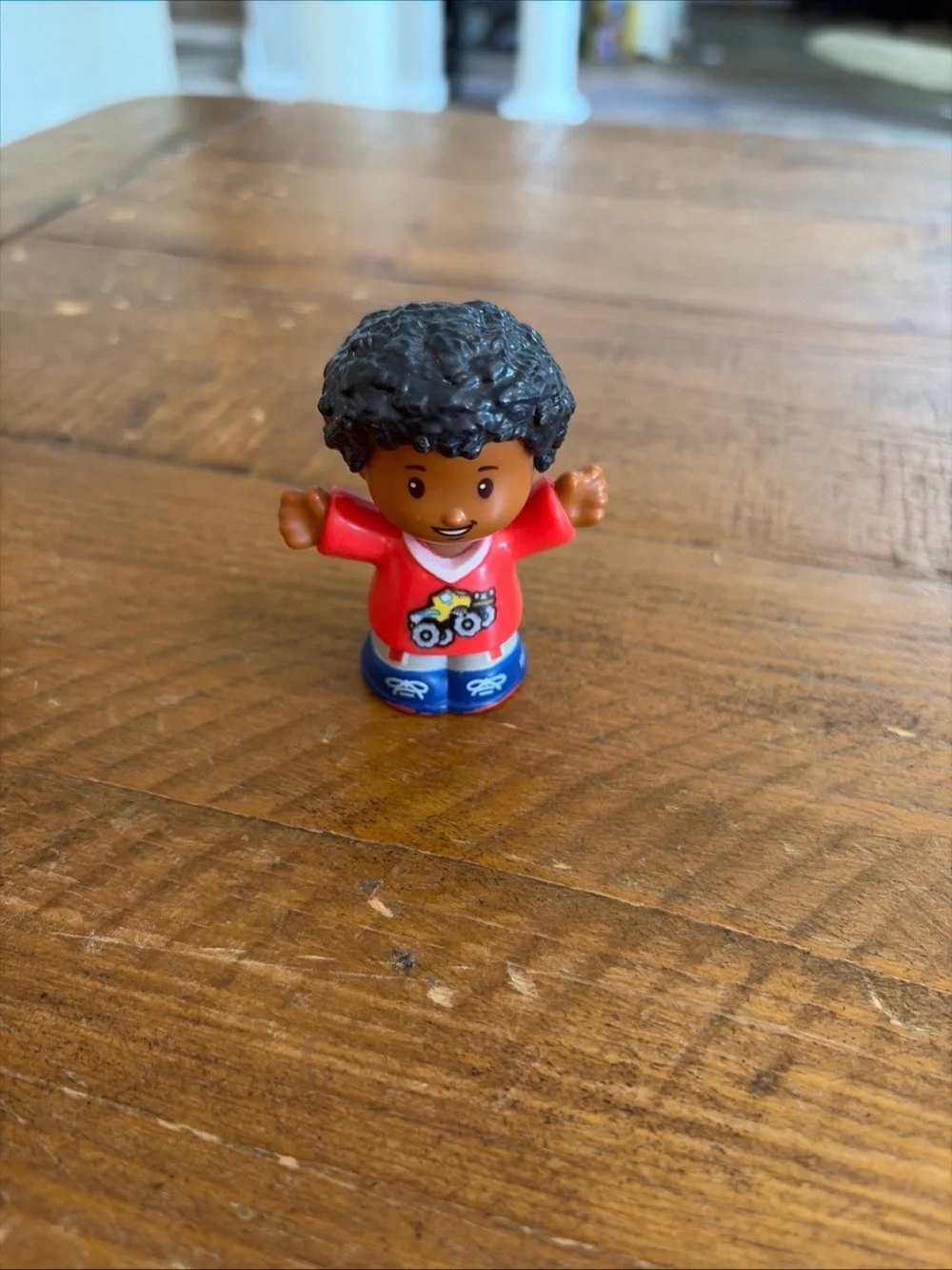Fisher Price Little People boy truck shirt as is